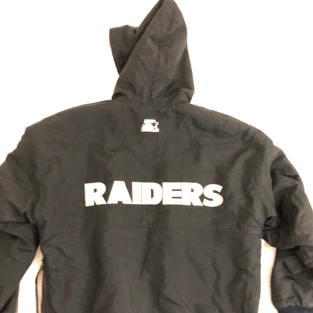 Vintage LA raiders starter jacket puffy parka